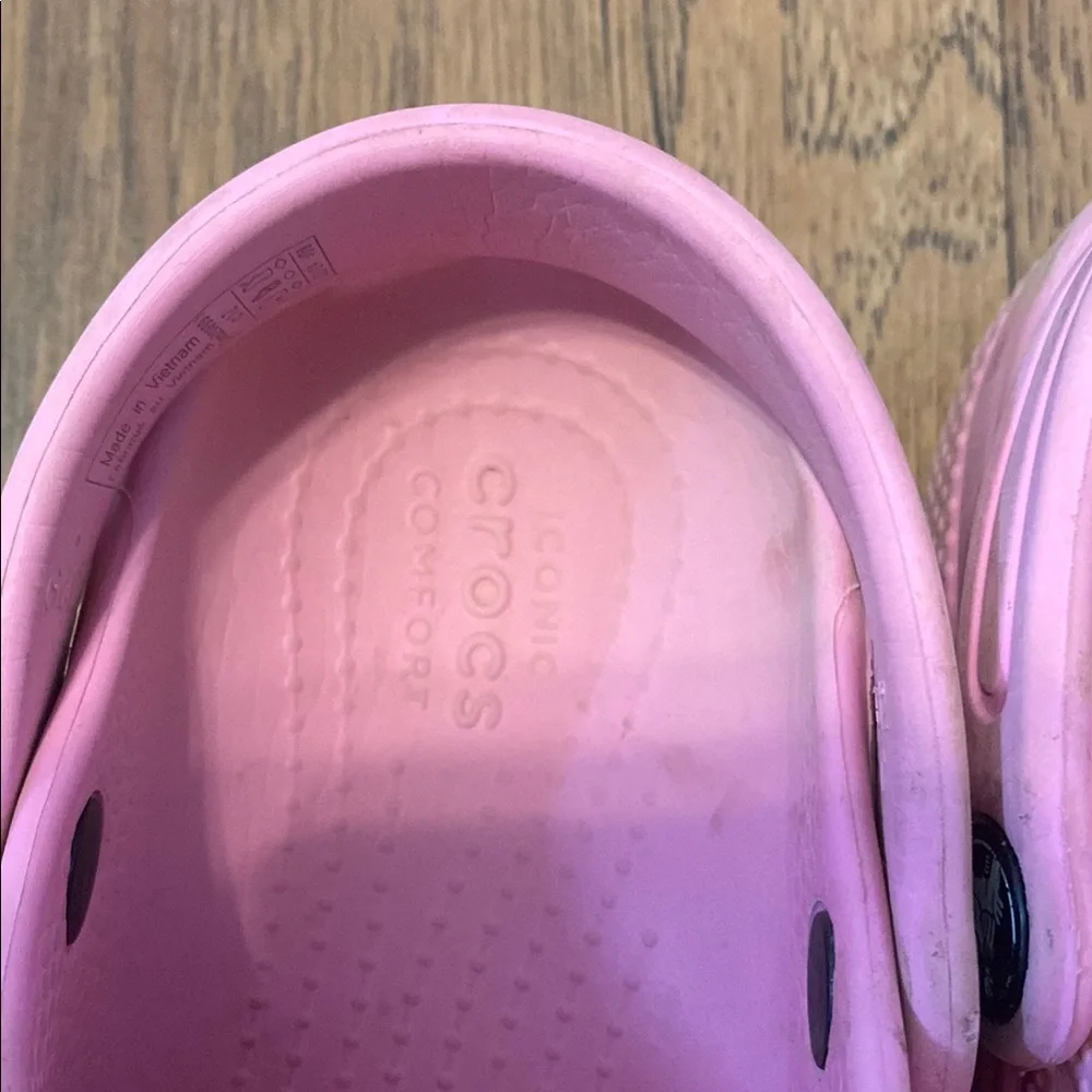 CROCS Pink Water Shoes with Ventilation and Strap